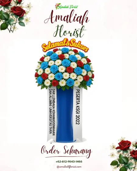 Standing Flowers Pipa Putih